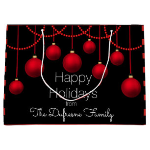Personalized & Elegant Christmas Large Gift Bag