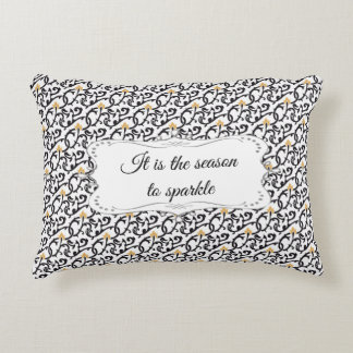 Personalized Elegant Christmas Pattern Accent Pillow
