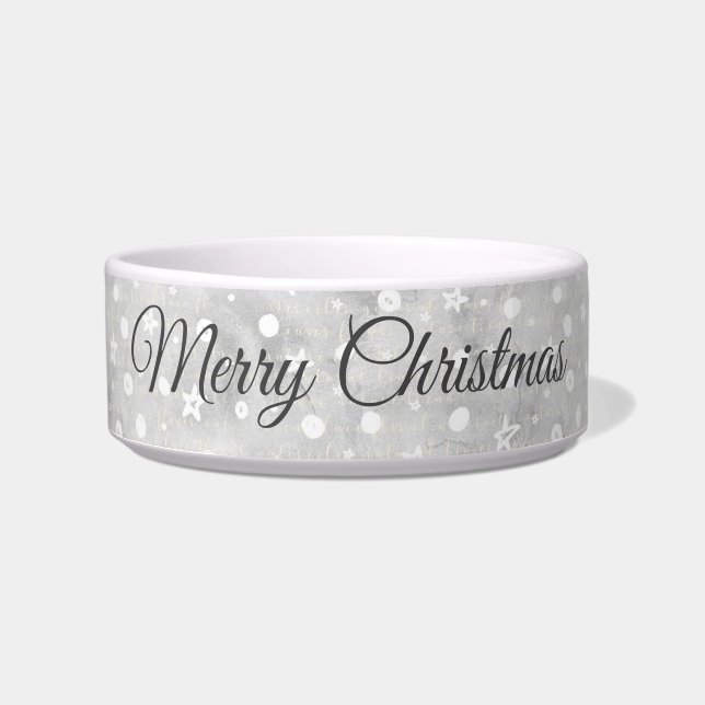 Personalized Elegant Christmas Pattern Bowl (Front)