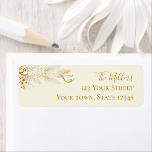 Personalized Elegant Christmas Return Address