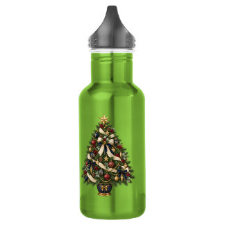 Personalized Elegant Christmas Tree 532 Ml Water Bottle