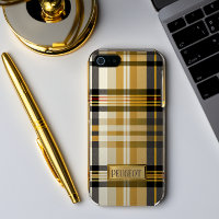 Personalized Elegant Classic Tan and Gold