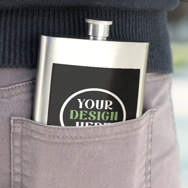 Personalized, Elegant, Classic, Wedding Gifts Hip Flask (In Situ)