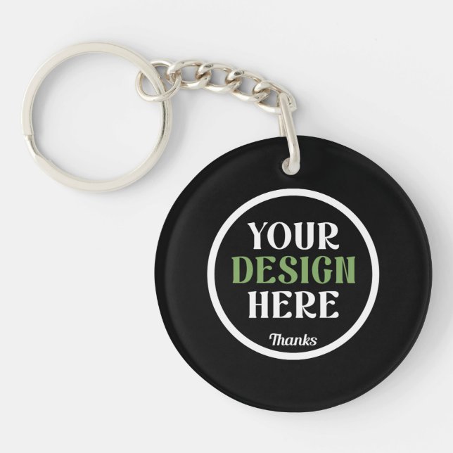Personalized, Elegant, Classic, Wedding Gifts Keychain (Front)
