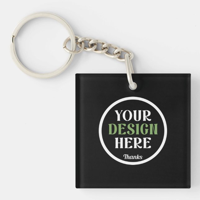 Personalized, Elegant, Classic, Wedding Gifts Keychain (Front)