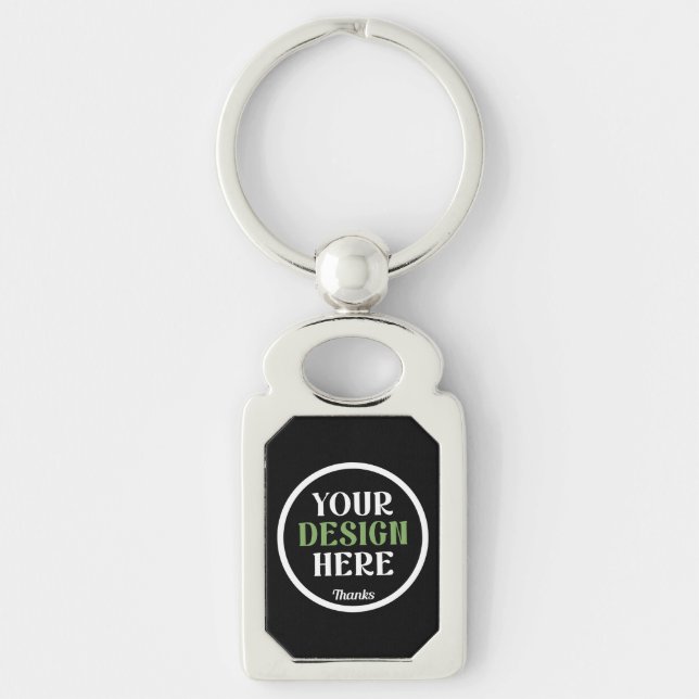 Personalized, Elegant, Classic, Wedding Gifts Keychain (Front)