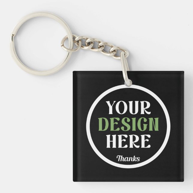 Personalized, Elegant, Classic, Wedding Gifts Keychain (Front)