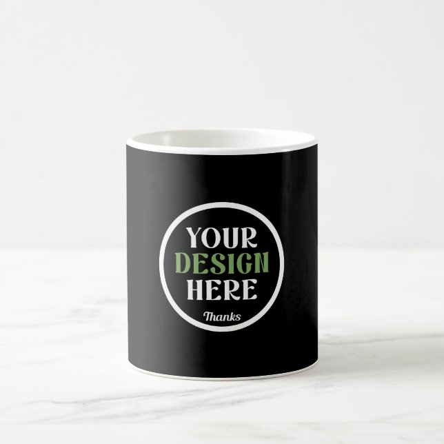 Personalized, Elegant, Classic, Wedding Gifts Magic Mug (Center)