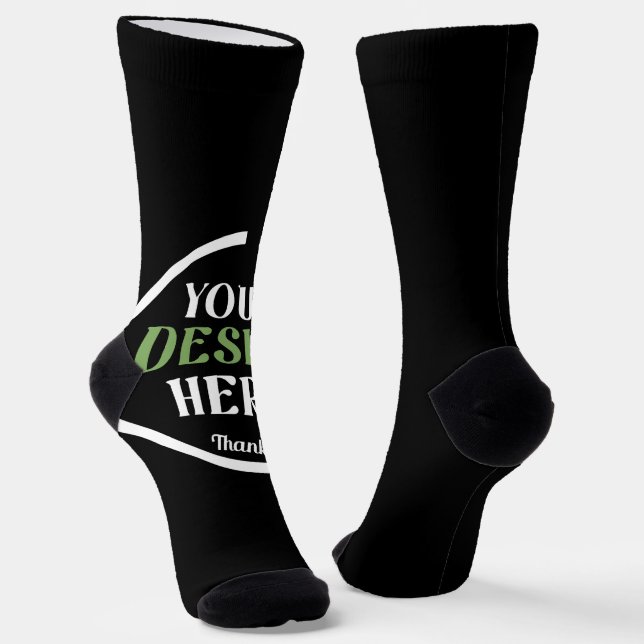 Personalized, Elegant, Classic, Wedding Gifts Socks (Angled)