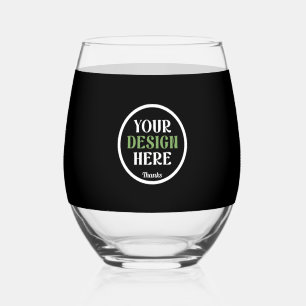 Personalized, Elegant, Classic, Wedding Gifts Stemless Wine Glass