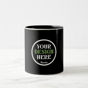 Personalized, Elegant, Classic, Wedding Gifts Two-Tone Coffee Mug