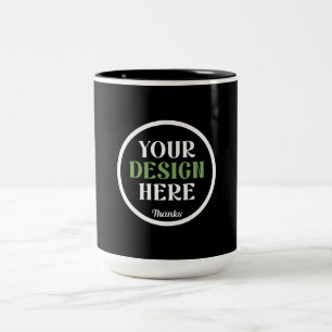 Personalized, Elegant, Classic, Wedding Gifts Two-Tone Coffee Mug