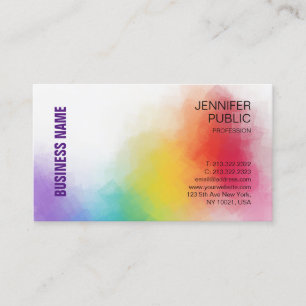 Personalized Elegant Colourful Modern Professional Business Card