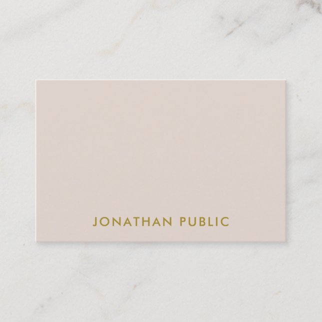 Personalized Elegant Colours Professional Template Business Card (Front)