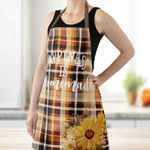 Personalized Elegant Fall Floral Apron