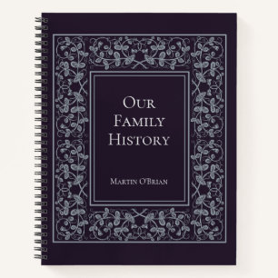 Personalized Elegant Family History Journal