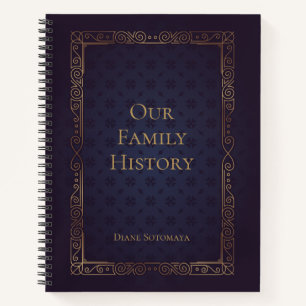 Personalized Elegant Family History Notebook