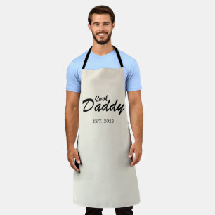 Personalized Elegant Fathers Day Gift Cool Dad Apron