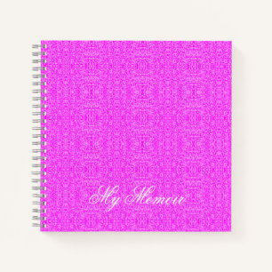 Personalized Elegant Fine Art Pattern Pink Journal