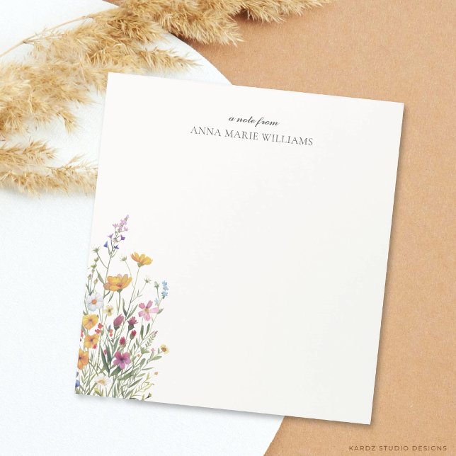  Personalized Elegant Floral Chic Notepad (Creator Uploaded)