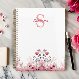 Personalized Elegant Floral Cute Girly Planner
