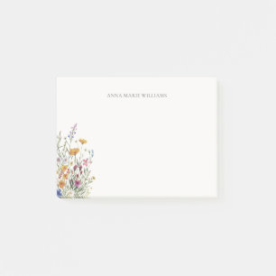 Personalized Elegant  Floral  Post-it Notes