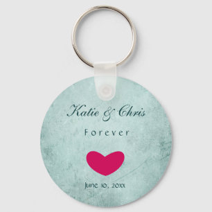 Personalized Elegant Forever wedding keepsake Keychain