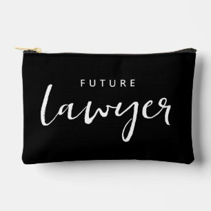 Personalized Elegant Future Lawyer Accessory Pouch