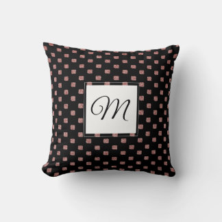 Personalized Elegant Glitter Throw Pillow