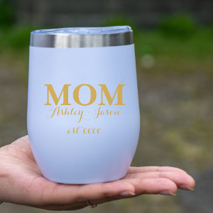 Personalized elegant gold mom est mother's day