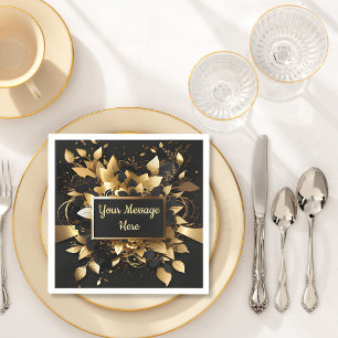 Personalized Elegant Gold Napkin