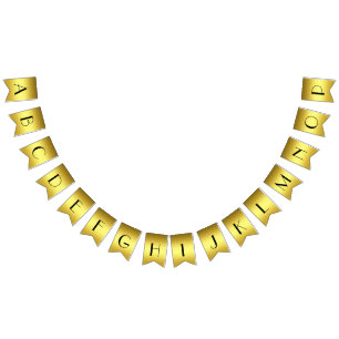 Personalized elegant golden banner