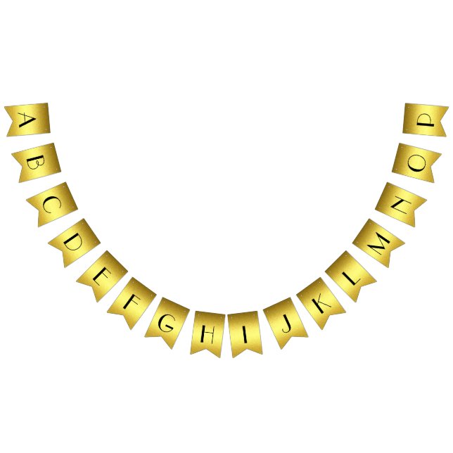 Personalized elegant golden banner (All)