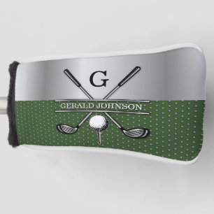 Personalized Elegant Golf Monogram Design Head Cover