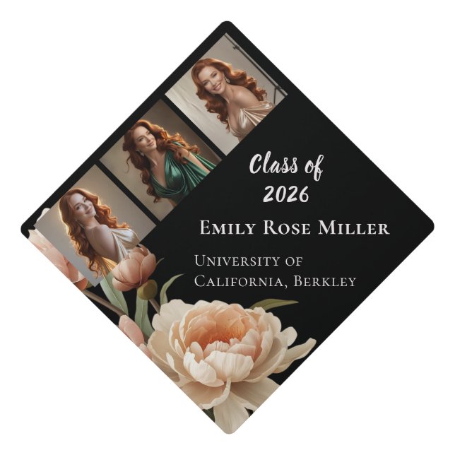 Personalized Elegant Graduation Cap Topper 2026 (Front)