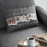 Personalized Elegant Grandma Photo Collage Lumbar Pillow<br><div class="desc">Grandma we love you! This gorgeous personalized lumbar pillow is the perfect gift to let your grandmother know how much you love her. Simply upload your favorite pictures and customize the text to make this a extra special unique gift. Grandma can be changed to any family member, whether be grandad,...</div>