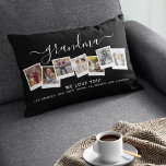 Personalized Elegant Grandma Photo Collage Lumbar Pillow<br><div class="desc">Grandma we love you! This gorgeous personalized lumbar pillow is the perfect gift to let your grandmother know how much you love her. Simply upload your favorite pictures and customize the text to make this a extra special unique gift. Grandma can be changed to any family member, whether be grandad,...</div>