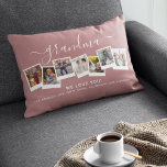 Personalized Elegant Grandma Photo Collage Lumbar Pillow<br><div class="desc">Grandma we love you! This gorgeous personalized lumbar pillow is the perfect gift to let your grandmother know how much you love her. Simply upload your favourite pictures and customize the text to make this a extra special unique gift. Grandma can be changed to any family member, whether be grandad,...</div>