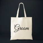 Personalized Elegant groom wedding Adult gift Tote Bag<br><div class="desc">Personalized Elegant groom wedding tote bag</div>