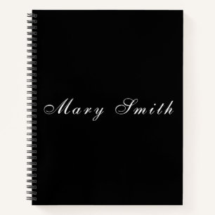 Personalized Elegant Handwritten Name Spiral  Notebook