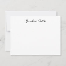 Personalized Elegant Handwritten Script Text Flat