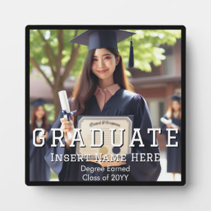 Personalized Elegant Keepsake Graduation Photo Plaque