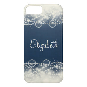 Personalized Elegant Lace and Pearls Case-Mate iPhone Case