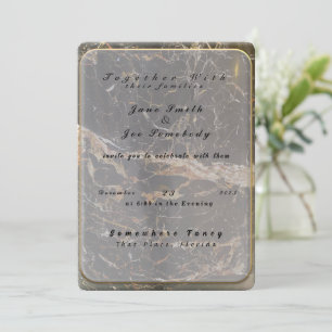 Personalized Elegant Marble Invitation