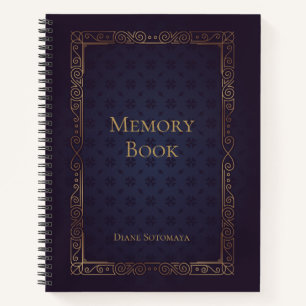 Personalized Elegant Memory Book Notebook