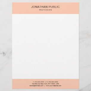 Personalized Elegant Modern Trendy Simple Template Letterhead