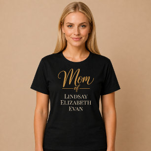 Personalized Elegant Mom T-Shirt