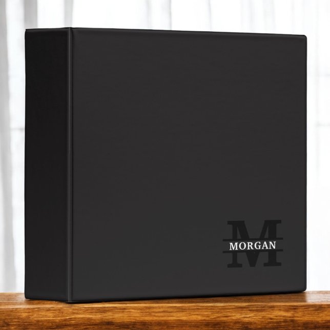 Personalized Elegant Monogram and Name Binder (Creator Uploaded)