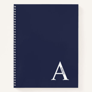 Personalized Elegant Monogram and Name Notebook