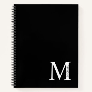 Personalized Elegant Monogram and Name Notebook